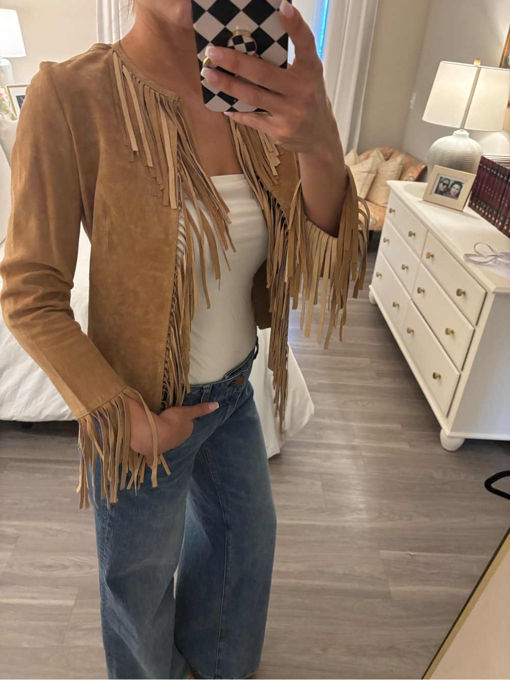 🖤 Bebe Suede Fringe Jacket – NWT - Picture 2 of 13